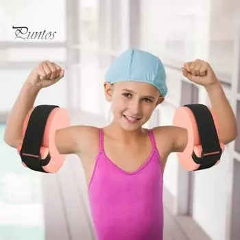 1 пара плавательных манжет для аквааэробики, круг для плавания, фитнес-оборудование для бассейна, тренажеры для тренировок по аквааэробике, помощь в обучении плаванию зелёный