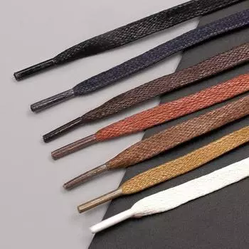 1 пара плоских шнурков из вощеной кожи, водонепроницаемые повседневные шнурки для детей, женщин, мужчин, ботинок, шнурки для улицы, аксессуары для обуви 60cm чёрный