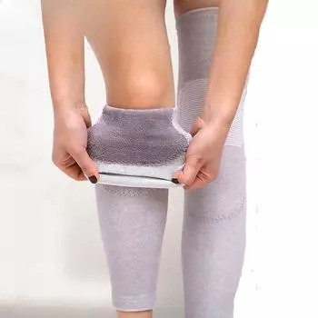 1 пара плюс кашемировые зимние теплые велосипедные гетры с рукавами наколенники для йоги, бега, наколенники, бандаж для женщин и мужчин L