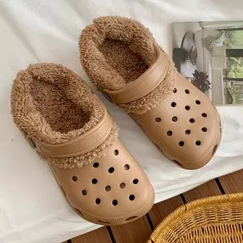 1 пара плюшевых стелек для сабо, съемные моющиеся стельки для тапочек для необычных тапочек 42 чёрный