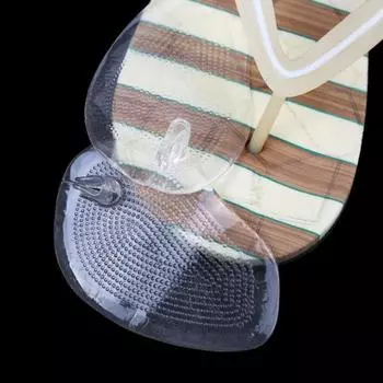 1 пара подходящих по размеру подушечек для передней части стопы, противоударные полезные мужские шлепанцы, стелька, разделитель пальцев половинного размера, подушка для обуви чистый