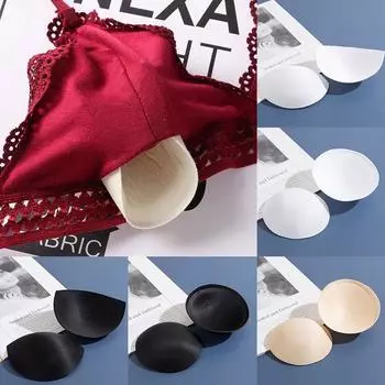 1 пара подкладок для бикини, хлопковые вставки для бюстгальтера, съемные женские чашки пуш-ап для купальников, сексуальные S