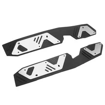 1 пара подножек для мотоцикла, накладка на педаль, левая и правая, противоскользящая, стильная, прочная, накладка на подножку для серебряный