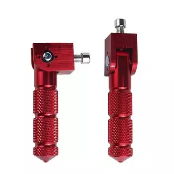 1 пара подножек для мотоцикла, противоскользящие подножки для скутера, подножки для электромобилей, мопедов, педали для мотокросса красный