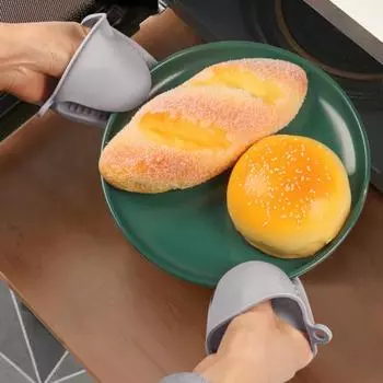 1 пара подставок для кастрюль с подвесной петлей с изолированным антипригарным покрытием, компактные микроволновые фритюрницы, прихватки для духовки, кухонные аксессуары розовый