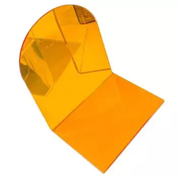 1 пара подставок для книг, утолщенная, нескользящая, прозрачная, акриловая, декоративная, тяжелая подставка для книг для студентов оранжевый