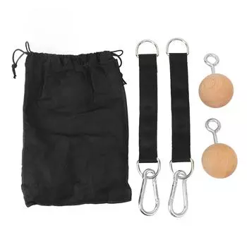 1 пара подтягивающихся шариковых рукояток, противоскользящая универсальная ручка для скалолазания с ремешком для силовых тренировок