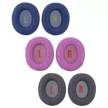 1 пара подушечек для наушников, наушники из пены с эффектом памяти, гарнитура, амбушюры, чехол для наушников JBL JR460NC, пенопластовая подкладка синий