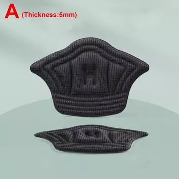 1 пара подушечек для обуви, подушка для спортивной обуви, подушка для пятки, регулируемые противоизносные вставки для ног, стельки можно разрезать, защитная наклейка для пятки, стелька 5mm чёрный