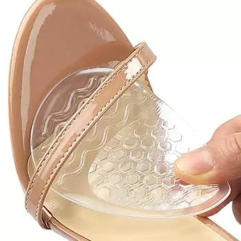 1 пара подушечек для пяток и носка стопы, снимающих боль, ортопедические стельки, силиконовые сандалии, средства по уходу за ногами, гелевые нескользящие подушечки для обуви