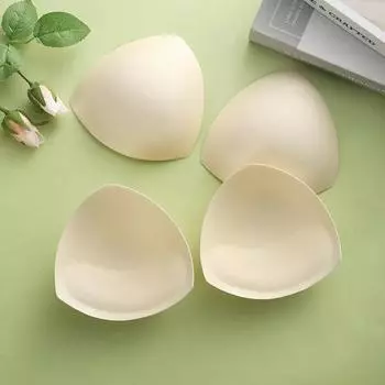 1 пара подушечек, сексуальные толстые подушечки для бюстгальтера из губки, вставка для груди, увеличитель бюстгальтера пуш-ап, купальник, бикини с мягкой подкладкой, съемная грудь для женщин one size бежевый