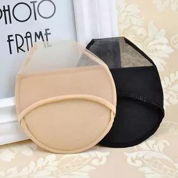 1 пара подушек для высоких каблуков, противоскользящие силиконовые невидимые стельки в горошек в передней части стопы чёрный