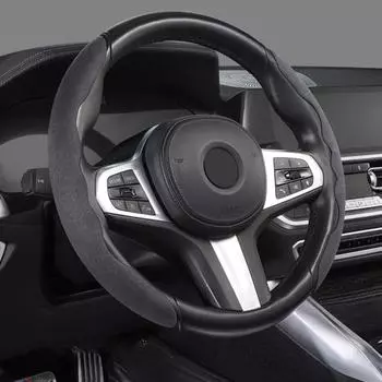 1 пара подушек на руль Four Seasons, дышащая, практичная, автозащитная, декор 38cm коричневый