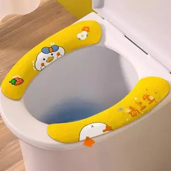 1 пара полезных подушек для сиденья унитаза, моющиеся, 2 размера, подушки для сиденья унитаза с рисунком, подушки для сиденья унитаза с подъемником