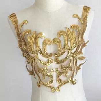 1 пара полезных тонких работ полиэстер кружевные ткани сетка пришиваем на платье ткань наклейки для дома серебряный