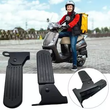 1 пара полезных задних педалей для велосипеда, высокопрочные аксессуары, которые нелегко сломать, высокая твердость, складные подножки для велосипеда чёрный