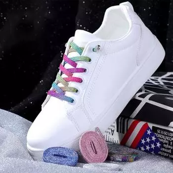 1 пара полиэфирных шнурков, мягкие и полезные, эластичные, универсальные, без завязок 23