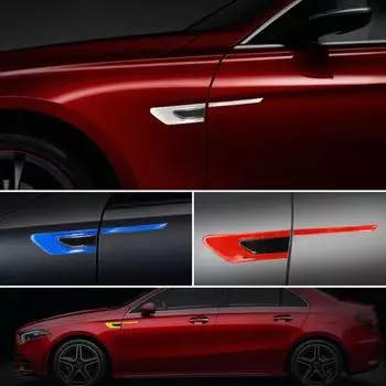 1 пара полос углеродной светоотражающей ленты с текстурой волокна, самоклеящаяся 3D, высокая яркость синий