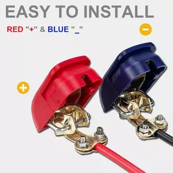1 пара положительных и отрицательных электродов, быстросъемные зажимы для подключения, клеммы автомобильного аккумулятора, автомобильные аксессуары