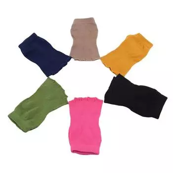 1 пара полунескользящих хлопковых носков для йоги с пятью пальцами и захватом щиколотки для пилатеса