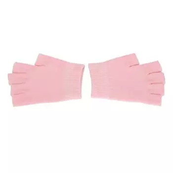 1 пара полупальцевых гелевых перчаток для рук, увлажняющих, удаляющих потрескавшуюся кожу, многоразовые гелевые перчатки без пальцев