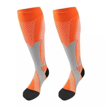 1 пара практичных утолщенных универсальных футбольных носков, спортивные велосипедные чулки для мужчин L/XL чёрный