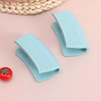 1 пара прихваток для духовки, силиконовые прихватки для кастрюль, термостойкие прихватки для готовки серый