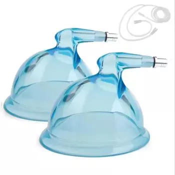 1 пара присосок для ягодиц с Y-образным шлангом для бразильской вакуумной подтяжки ягодиц и колумбийской вакуумной терапии ButtLift XL