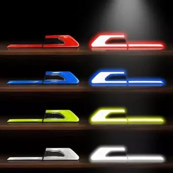 1 пара прочного углеродного волокна зерно водонепроницаемый автомобиль отражающая полоса 3D сильная полоса наклейка для мотоцикла белый