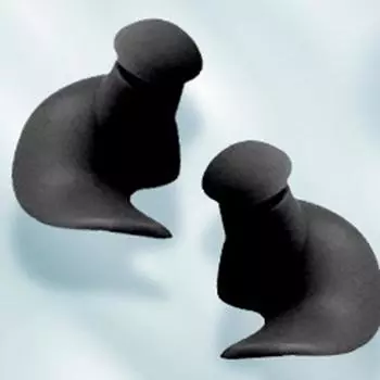 1 пара прочных берушей, классическая нежная текстура, водонепроницаемые мягкие беруши, силиконовые портативные беруши, аксессуары для плавания чёрный