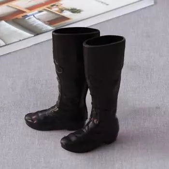 1 пара прочных изысканных деталей для ролевых игр из ПВХ, модель ботинок Санты, микро-ландшафтное украшение для домашних кукольных ботинок