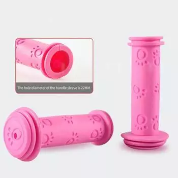 1 пара прочных мягких велосипедных деталей с ручкой, рукавом с принтом ладони, детская ручка для баланса красный