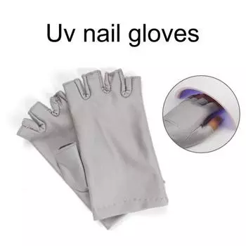 1 пара прочных перчаток с лампой для ногтей, дышащая профессиональная сушилка для ультрафиолетового излучения, защита от ультрафиолета розовый