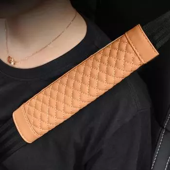 1 пара прочных удобных чехлов для автомобильных сидений из искусственной кожи, защита плечевого ремня, автомобильная поставка 23cm серый