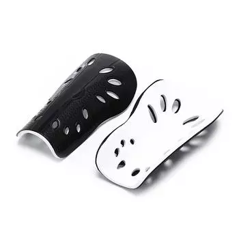 1 пара, простая в использовании футбольная защита для ног с мягкой полиэтиленовой подкладкой, удобная для ношения синий