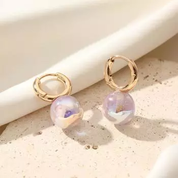 1 пара простых фиолетовых круглых искусственных жемчужин, висячие серьги для женщин, серьги, ювелирные изделия, аксессуары для свадебной вечеринки фиолетовый