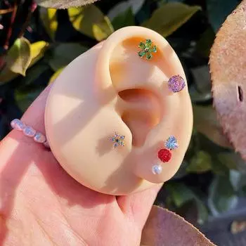 1 пара простых и изысканных сережек с жемчугом, циркониевые серьги-гвоздики, серьги-гвоздики с бриллиантами, серьги-улитки, украшения для ушей из нержавеющей стали