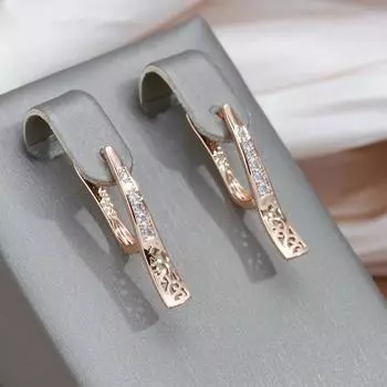 1 пара простых модных серег золотого цвета для женщин, блестящие циркониевые свадебные ювелирные серьги-капли золотой