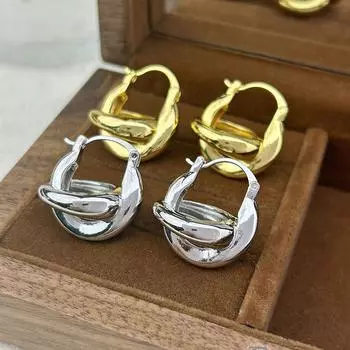 1 пара простых сережек с планетами для женщин и пар, новые модные простые вечерние ювелирные аксессуары 3.5cm золотой