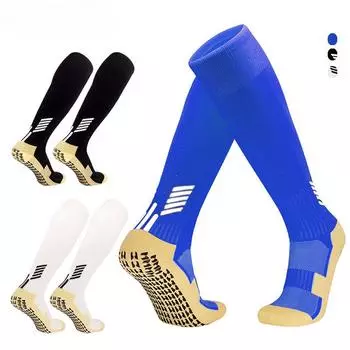 1 пара противоскользящих футбольных носков, нескользящие футбольные гольфы, футбольные хоккейные спортивные носки, молодежные мужские, взрослые и дети