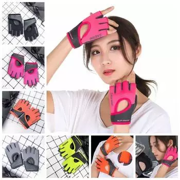 1 пара противоскользящих гантелей, дышащие перчатки, высокоэластичные перчатки для йоги с полупальцами, унисекс L