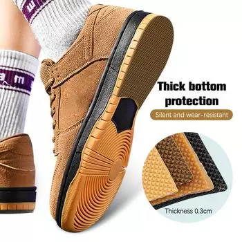 1 пара противоскользящих резиновых накладок на подошву обуви, самоклеящиеся накладки на обувь as the picture