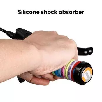 1 пара противоскользящих ручек велосипеда, эргономичный дизайн, амортизирующие, сверхлегкие, универсальные защитные чехлы для рычага сцепления разноцветный