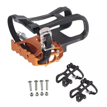 1 пара противоскользящих велосипедных MTB фиксированных ножек, чехол для педали велосипеда, зажим для велосипеда, аксессуары с ремнями, балка для ног, рот собаки