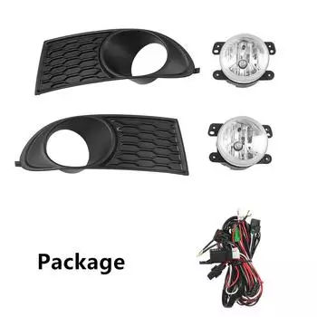 1 пара противотуманных фар с лампочками и корпусом + жгут проводов для Dodge Journey 2010-2020