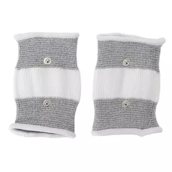 1 пара TENS проводящий браслет эластичный серебряный улучшает циркуляцию электрод запястье повязка для A