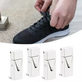 1 пара пряжек для шнурков Эластичный замок Дизайн Удобный в использовании Долговечный Износостойкий Быстрый 100cm серебряный