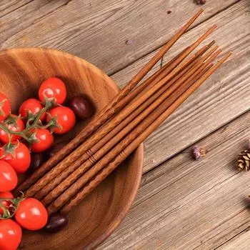 1 пара японских палочек для еды из черепахового панциря, вырезанных вручную, заостренные палочки для еды из цельного дерева, палочки для суши, кухонная утварь, нескользящие деревянные палочки для еды Pattern