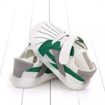 1 пара яркой цветной обуви для малышей, стильная красивая обувь с сеткой для малышей 14 красный