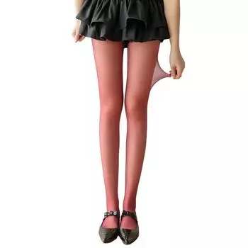 1 пара рабочих носков цвета конфет, ультратонкие чулки, летние шелковые чулки, порванные вручную, одноразовые длинные носки-трубы из нейлона вино красного